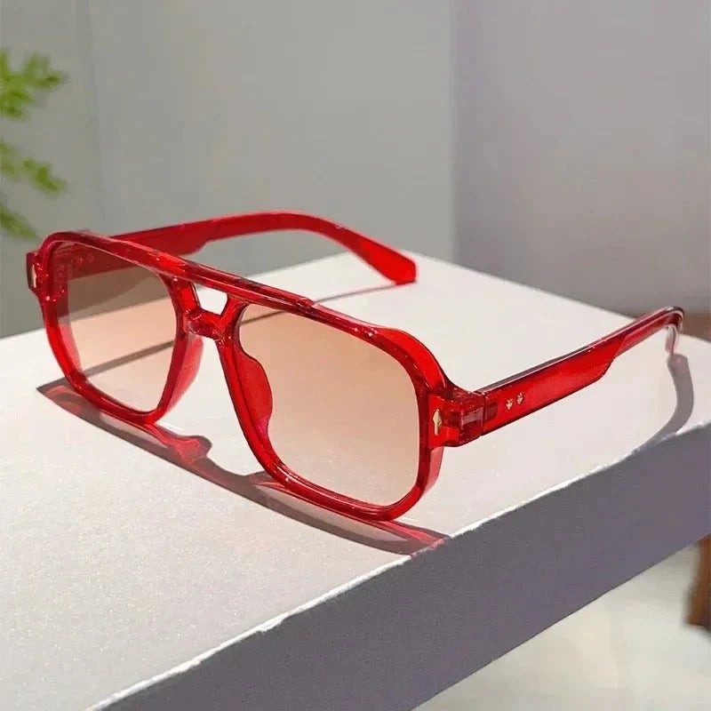 Vintage Square Sunglasses | UV Protection Gradient Lenses for Women and Men