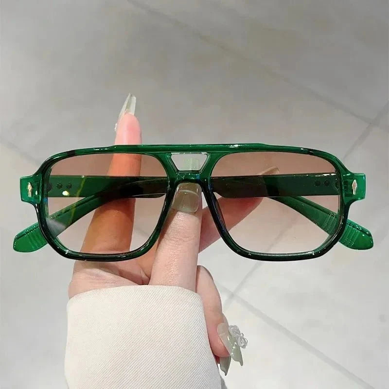Vintage Square Sunglasses | UV Protection Gradient Lenses for Women and Men