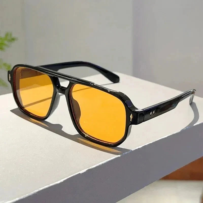 Vintage Square Sunglasses | UV Protection Gradient Lenses for Women and Men