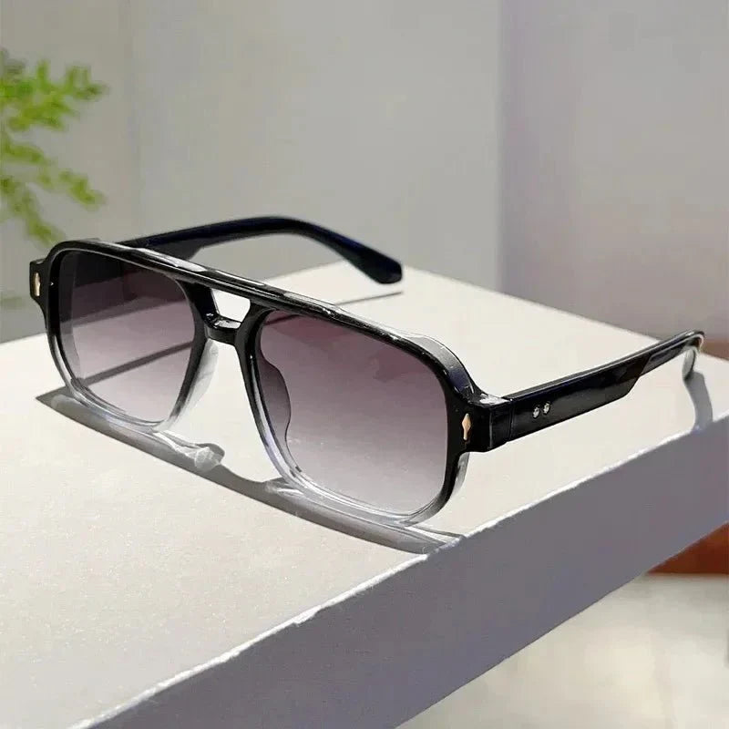Vintage Square Sunglasses | UV Protection Gradient Lenses for Women and Men