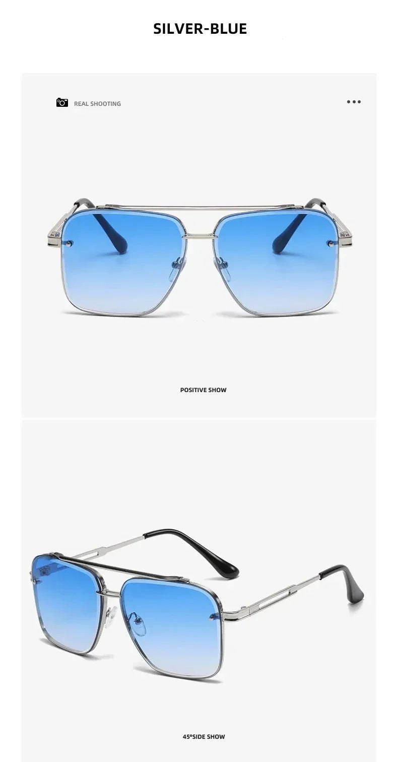 Gradient Pilot Sunglasses | Cat Eye Design with UV Protection