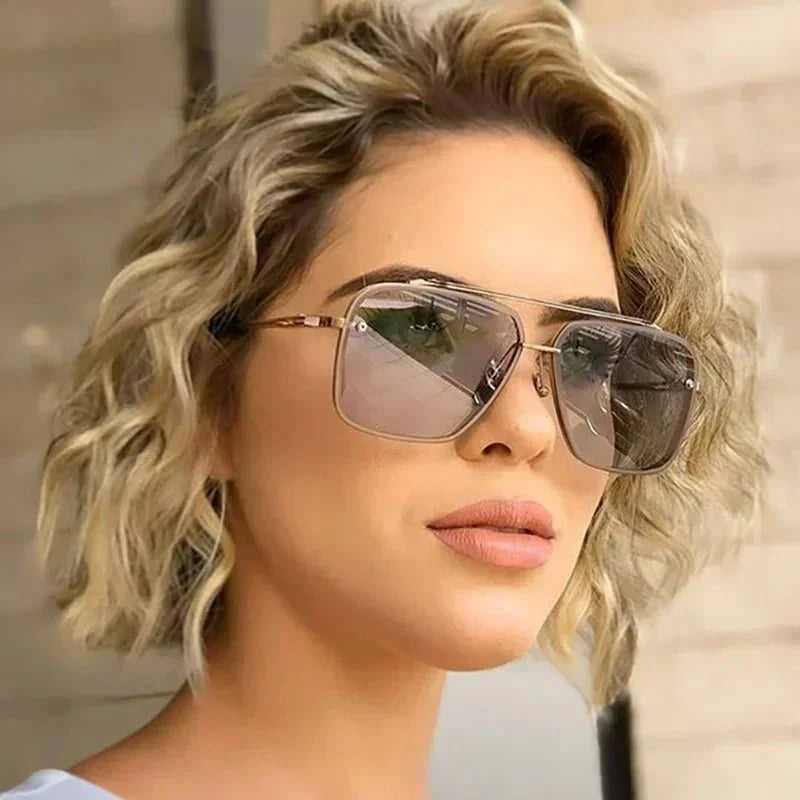 Gradient Pilot Sunglasses | Cat Eye Design with UV Protection