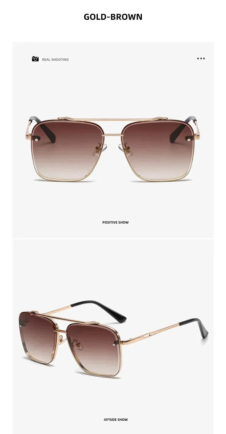 Gradient Pilot Sunglasses | Cat Eye Design with UV Protection