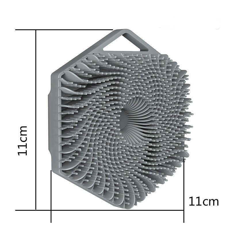 2-Pack Non-Slip Silicone Body Scrubber – Exfoliating Brush for Shower