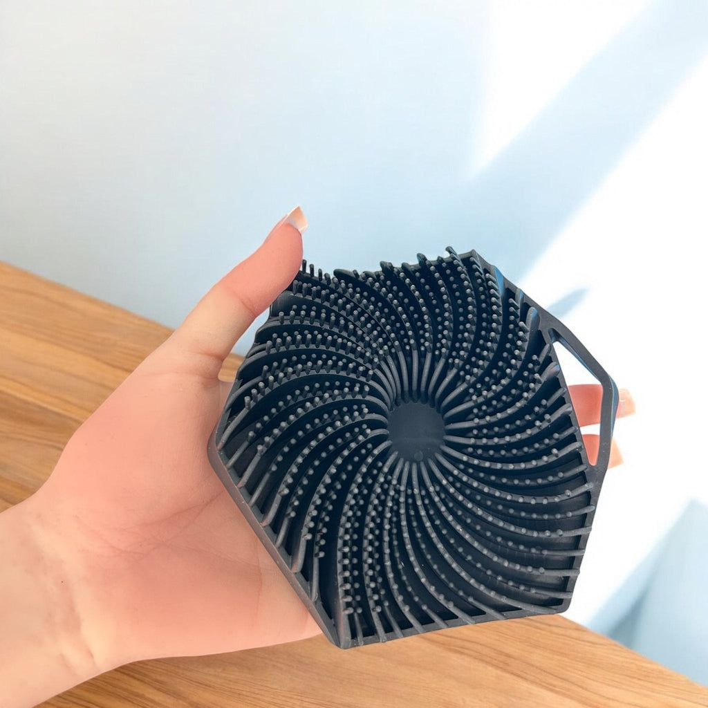 2-Pack Non-Slip Silicone Body Scrubber – Exfoliating Brush for Shower