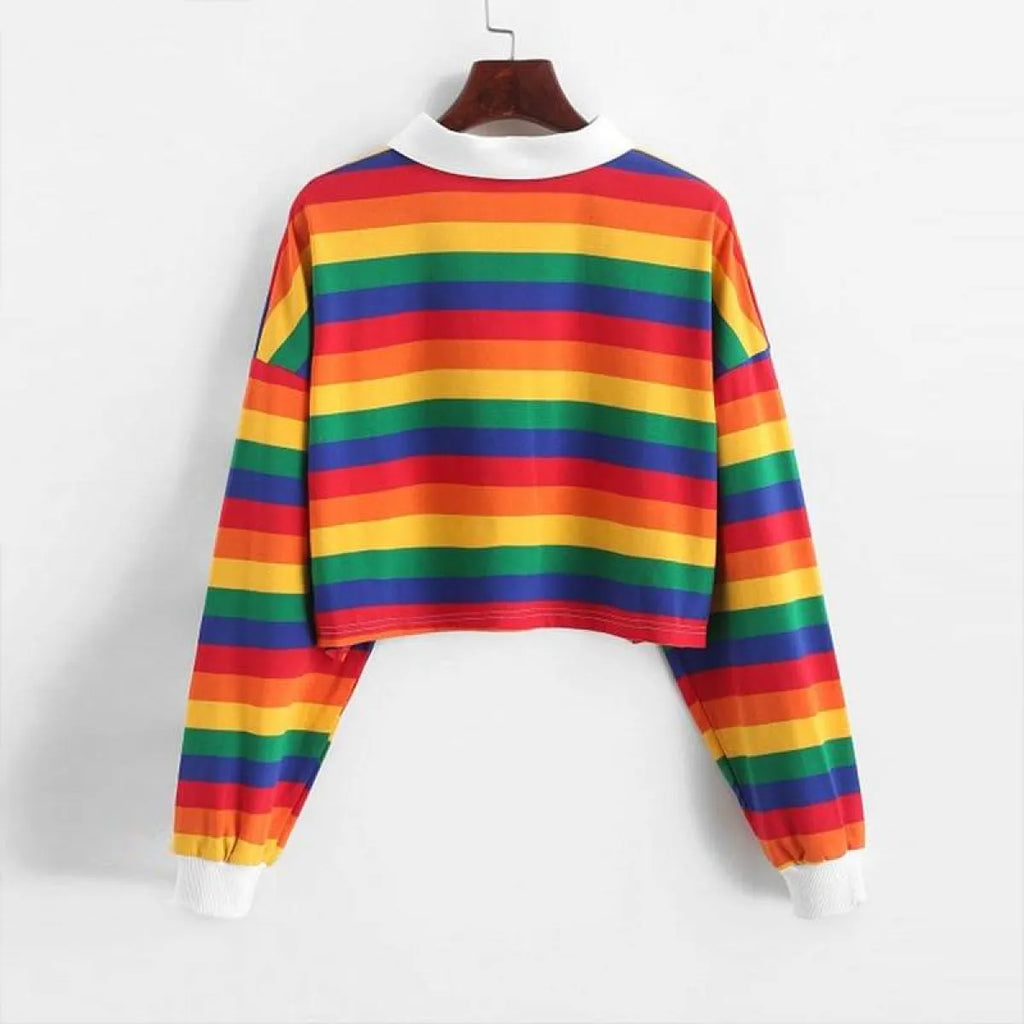 Pastel Stripe Crop Top