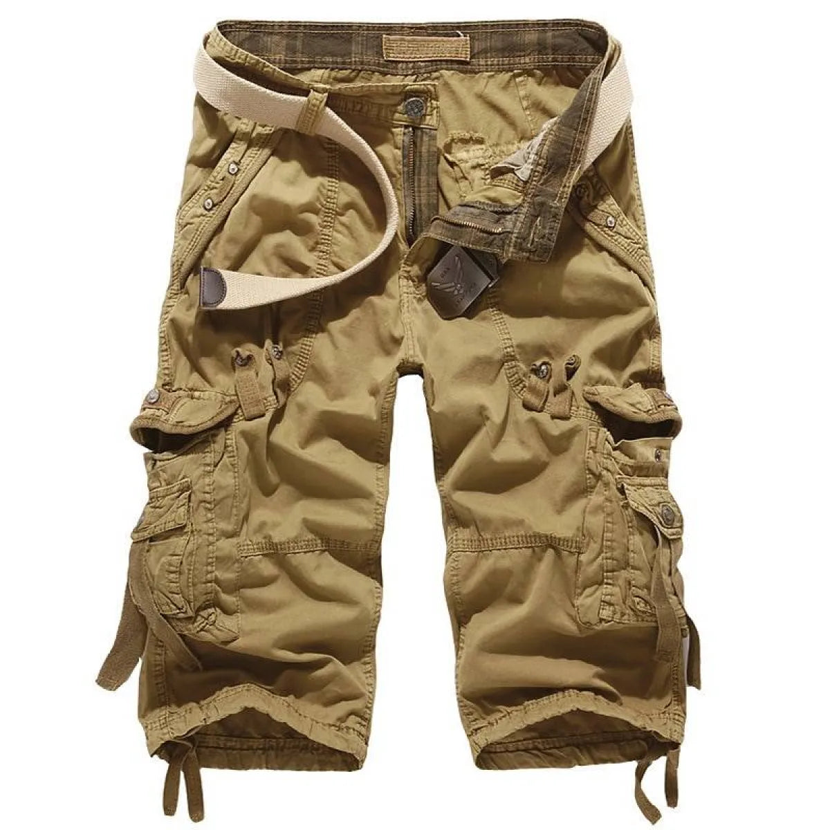Patterned Art Textile Shorts