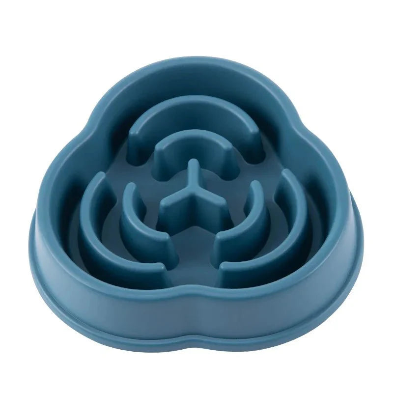 Pet Cat Dog Slow Feeder Bowl – Anti-Choking