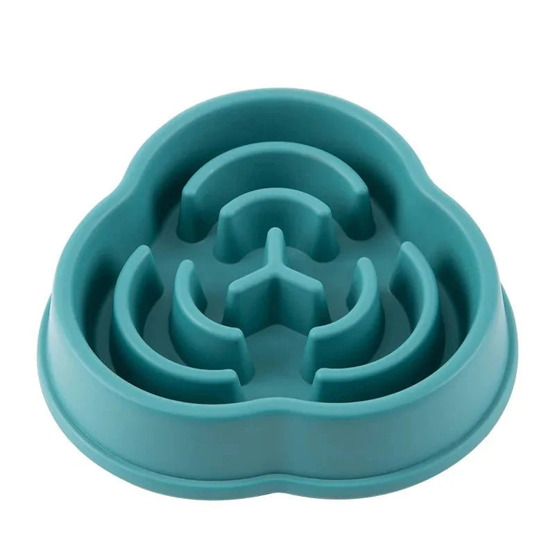 Pet Cat Dog Slow Feeder Bowl – Anti-Choking