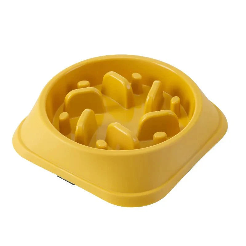 Pet Cat Dog Slow Feeder Bowl – Anti-Choking
