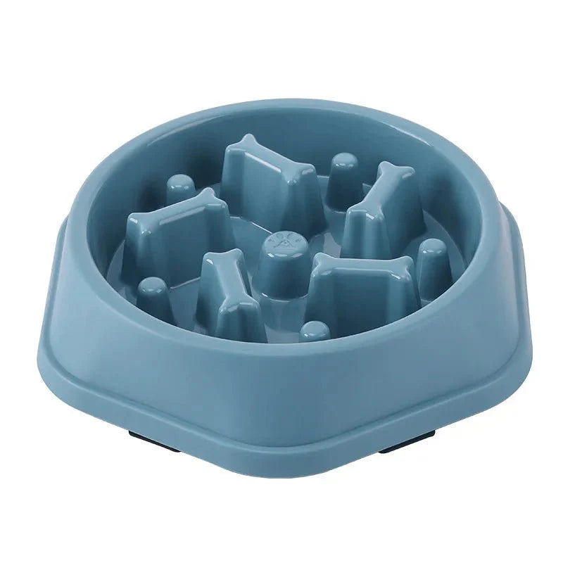 Pet Cat Dog Slow Feeder Bowl – Anti-Choking