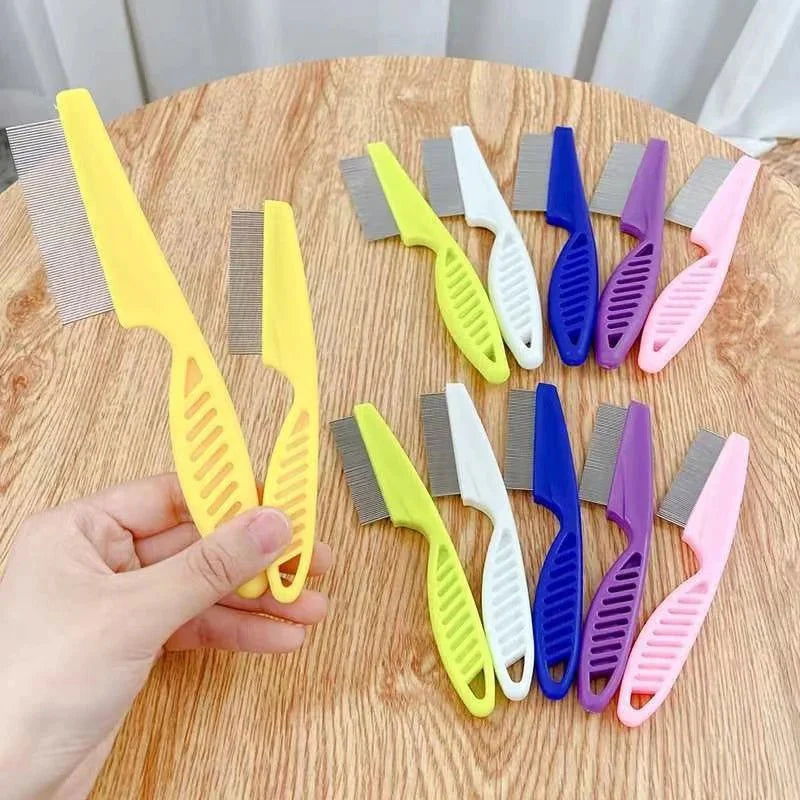 Pet Hair Shedding and Flea Comb – Stainless Steel Grooming Tool