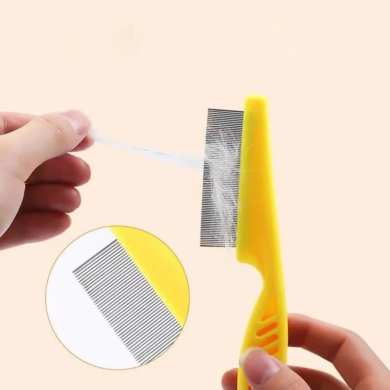 Pet Hair Shedding and Flea Comb – Stainless Steel Grooming Tool