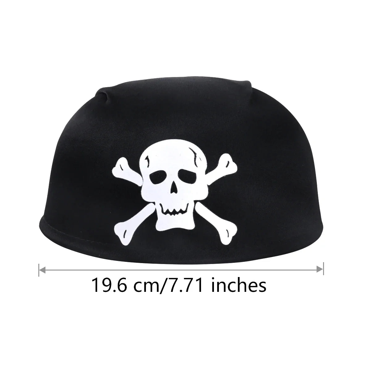 Pirate Skull Hat & Eye Patch Set – Kids Halloween Captain Costume Accessory