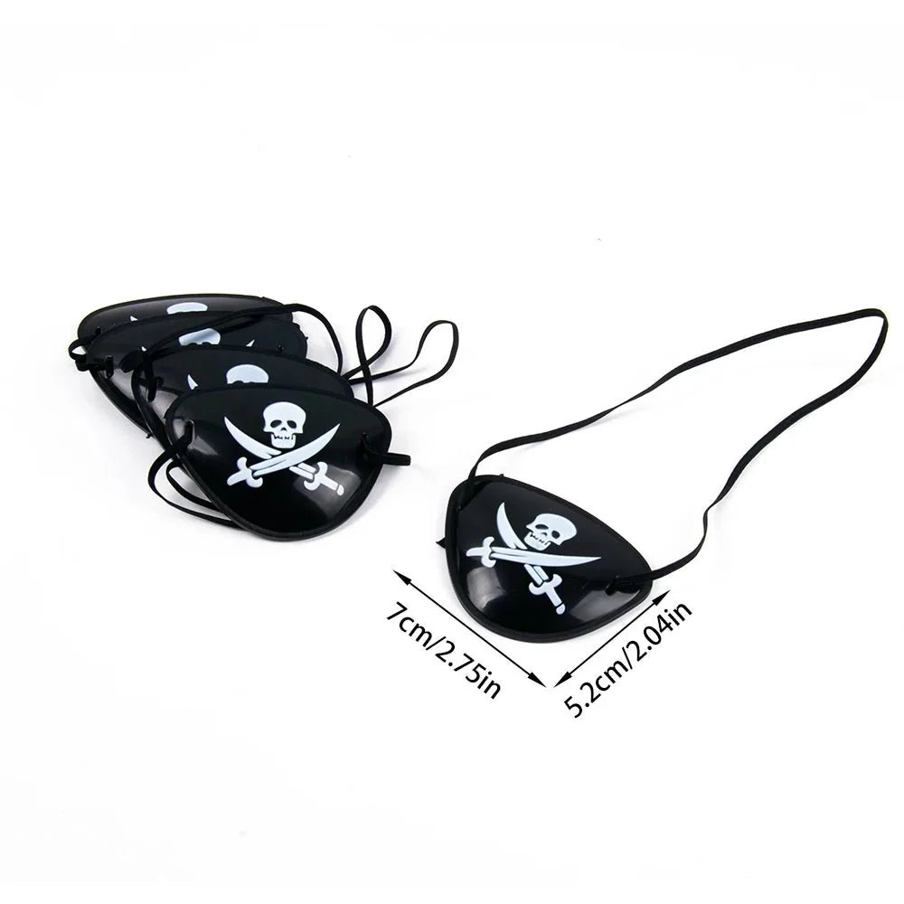 Pirate Skull Hat & Eye Patch Set – Kids Halloween Captain Costume Accessory