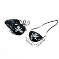 Pirate Skull Hat & Eye Patch Set – Kids Halloween Captain Costume Accessory
