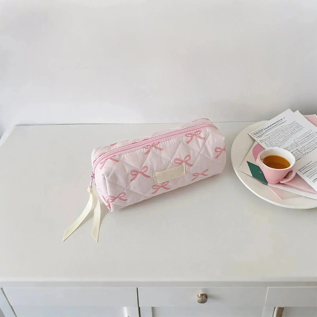 Plush Large Capacity Pencil Case | Cute Aesthetic Stationery Pouch and Cosmetic Organizer