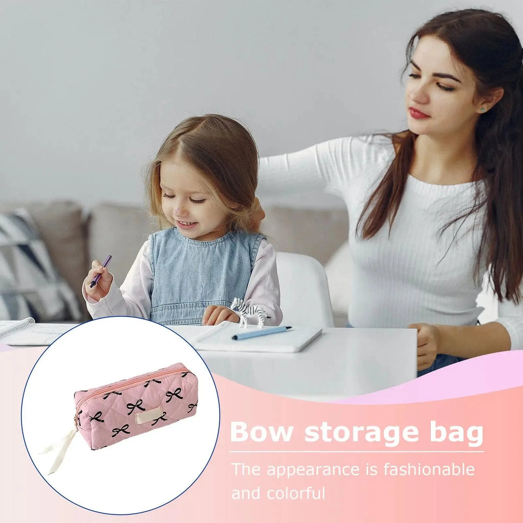 Plush Large Capacity Pencil Case | Cute Aesthetic Stationery Pouch and Cosmetic Organizer