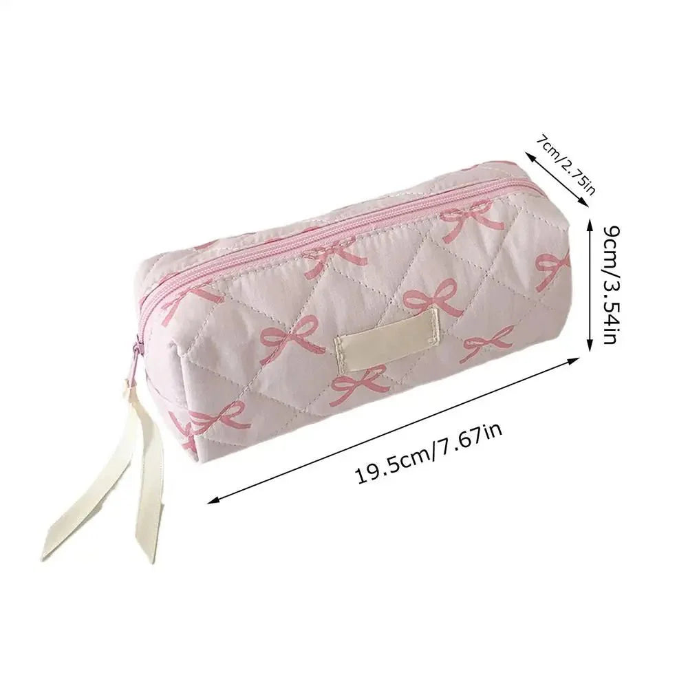 Plush Large Capacity Pencil Case | Cute Aesthetic Stationery Pouch and Cosmetic Organizer