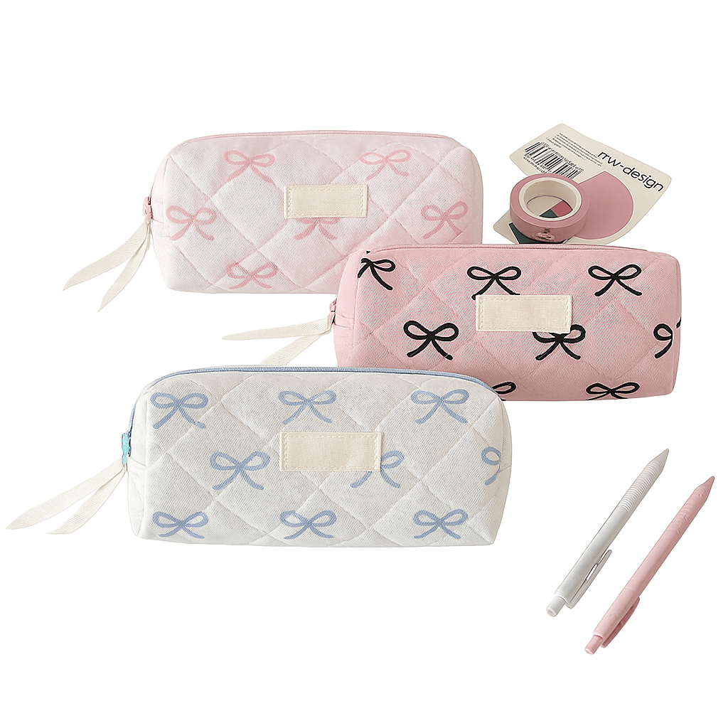 Plush Large Capacity Pencil Case | Cute Aesthetic Stationery Pouch and Cosmetic Organizer