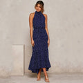 Polka Dot Halter Dress