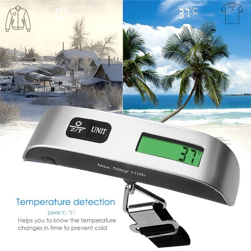 Portable Digital Hanging Scale – LCD Display Electronic Luggage Weight Balance