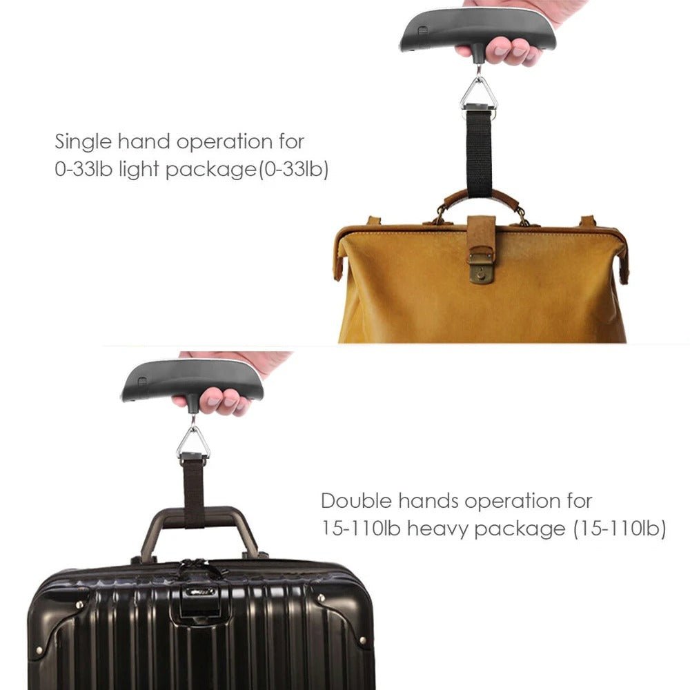 Portable Digital Hanging Scale – LCD Display Electronic Luggage Weight Balance