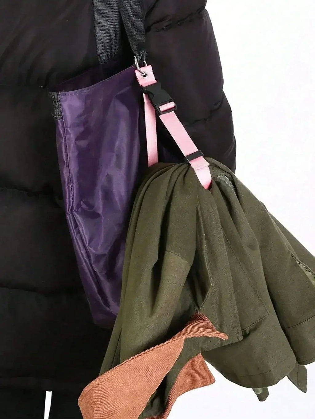 Portable Luggage Strap Holder – Anti-Theft Nylon Bag Gripper