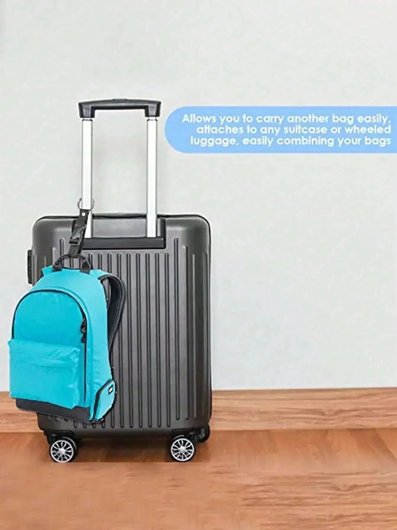 Portable Luggage Strap Holder – Anti-Theft Nylon Bag Gripper