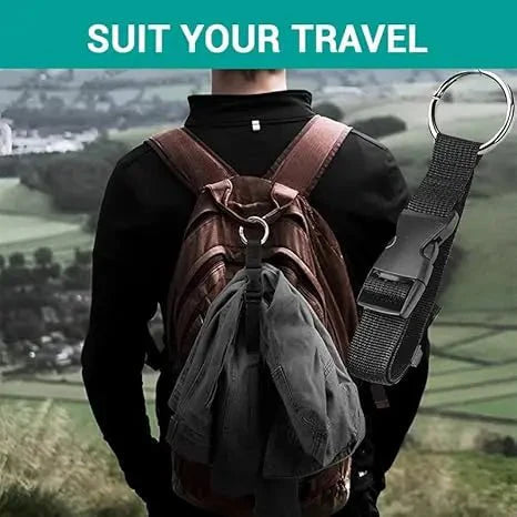 Portable Luggage Strap Holder – Anti-Theft Nylon Bag Gripper