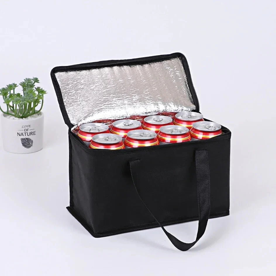 Portable Lunch Cooler Bag Folding Insulation Picnic Ice Pack