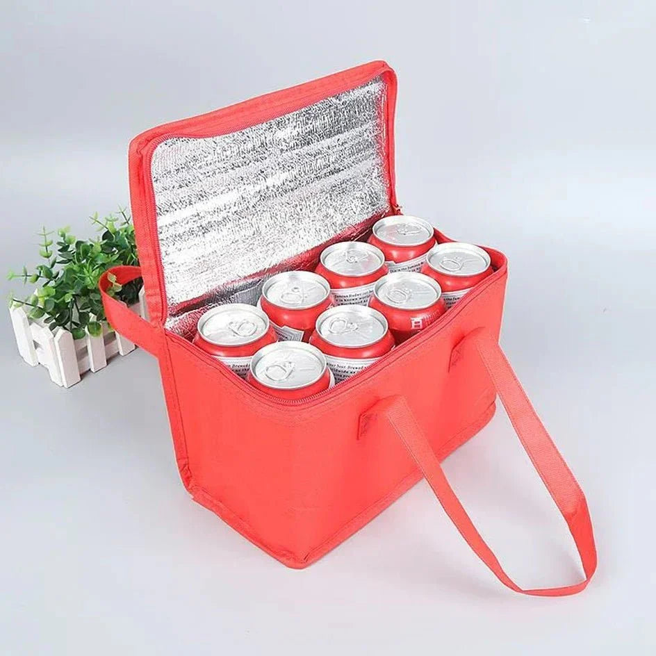 Portable Lunch Cooler Bag Folding Insulation Picnic Ice Pack