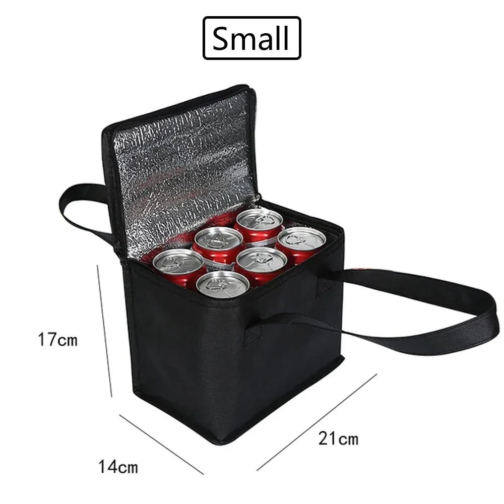 Portable Lunch Cooler Bag Folding Insulation Picnic Ice Pack