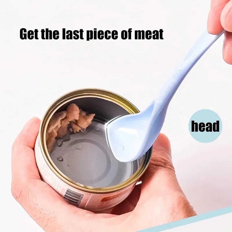 Portable Silicone Pet Food Lid and Spoon Set – 2-in-1 Can Cover and Sealer