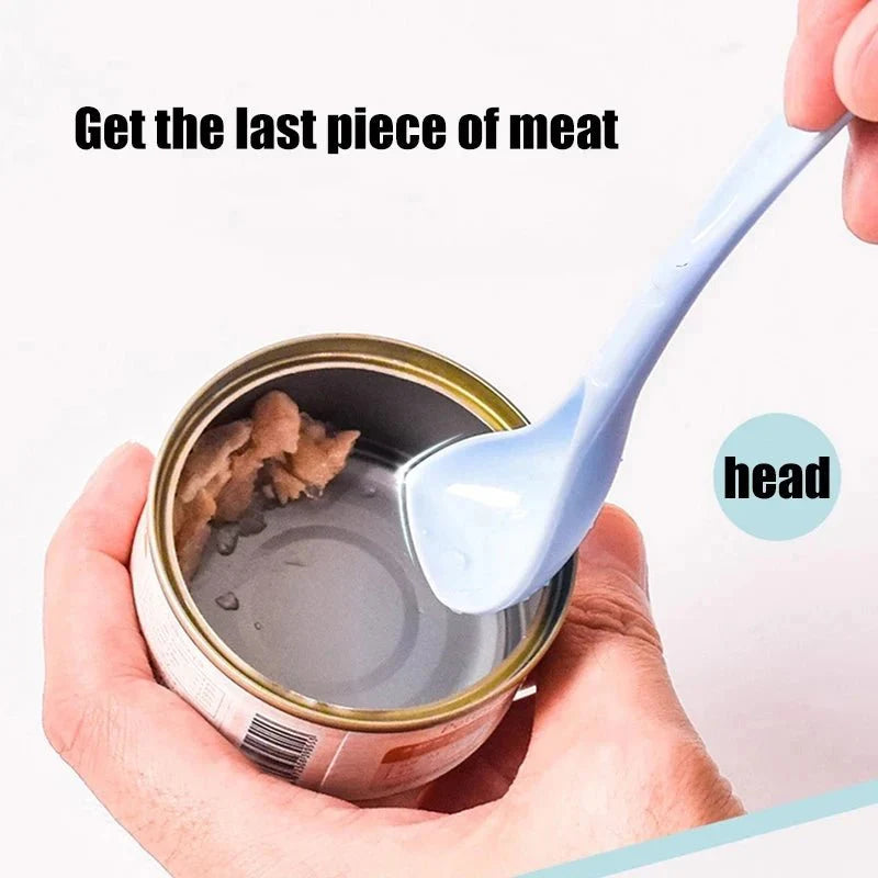 Portable Silicone Pet Food Lid and Spoon Set – 2-in-1 Can Cover and Sealer