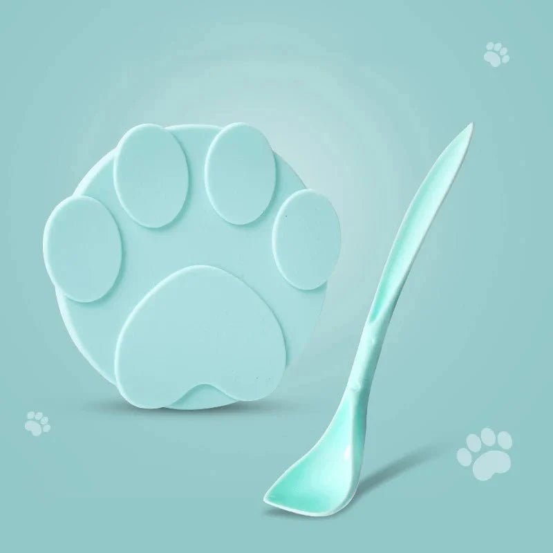 Portable Silicone Pet Food Lid and Spoon Set – 2-in-1 Can Cover and Sealer