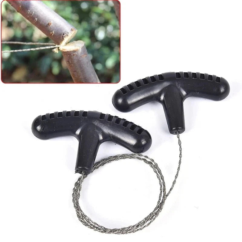 Portable Stainless Steel Wire Saw with Finger Handle Outdoor