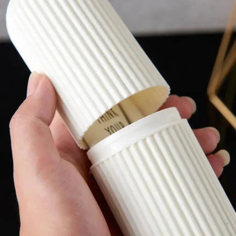 Portable Toothbrush Cup – Travel Toothpaste Holder and Toiletry Storage Case Organizer