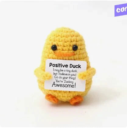 Positive Energy Potato Hug Doll – Mini Handmade Plush with Card
