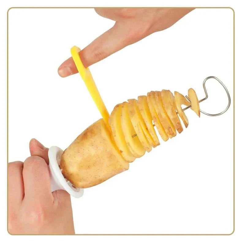 Spiral Potato Cutter | Easy Twist Slicer for Curly Fries and Vegetable Spirals