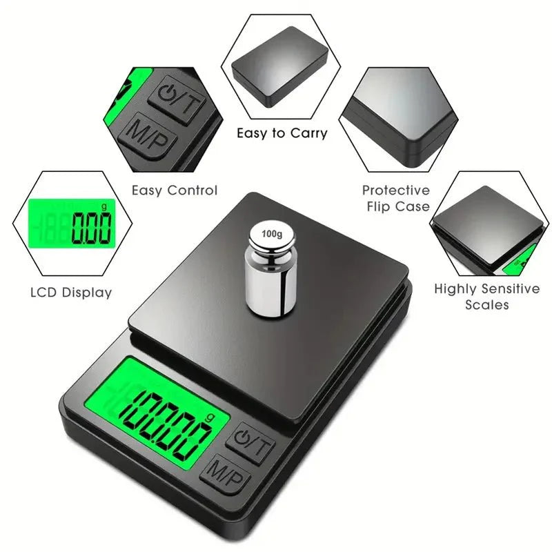 Mini Digital Pocket Scale | Portable Precision Scale for Jewelry, Kitchen, and Travel