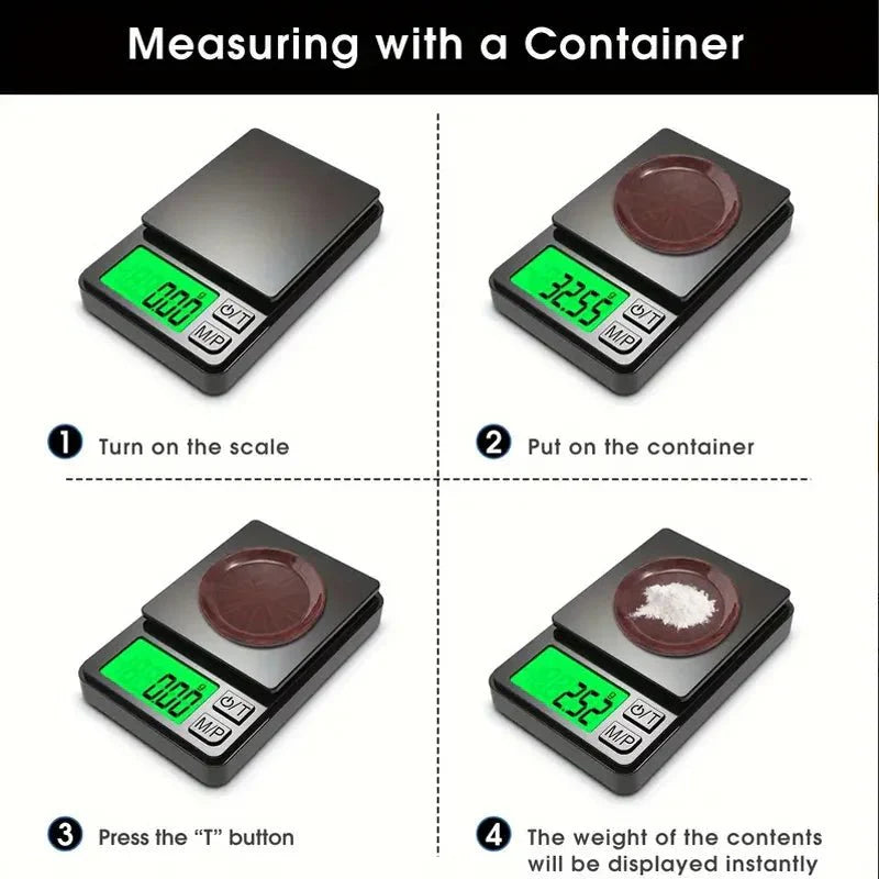 Mini Digital Pocket Scale | Portable Precision Scale for Jewelry, Kitchen, and Travel