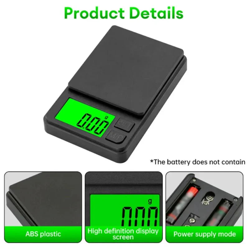 Mini Digital Pocket Scale | Portable Precision Scale for Jewelry, Kitchen, and Travel