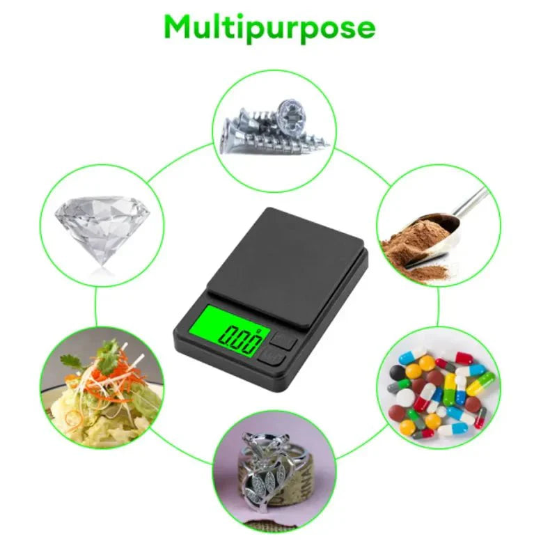 Mini Digital Pocket Scale | Portable Precision Scale for Jewelry, Kitchen, and Travel