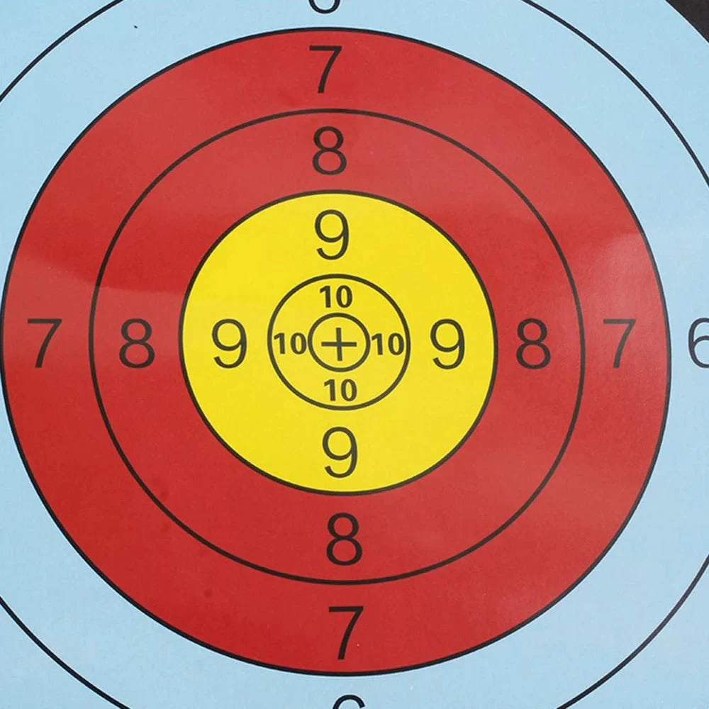 Professional Archery Target Papers – 10-Pack Full-Ring | 40x40 cm Training Sheets