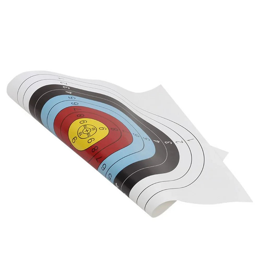 Professional Archery Target Papers – 10-Pack Full-Ring | 40x40 cm Training Sheets