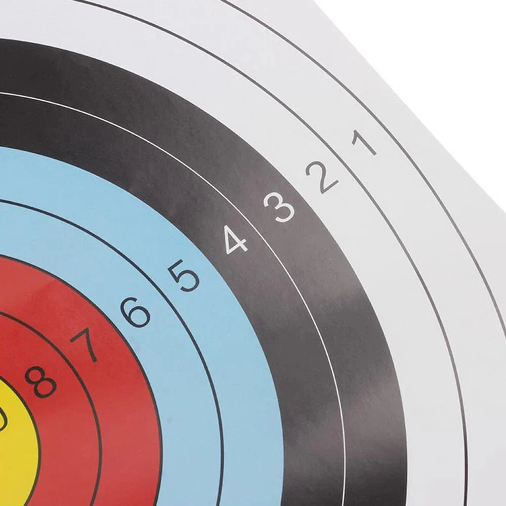 Professional Archery Target Papers – 10-Pack Full-Ring | 40x40 cm Training Sheets