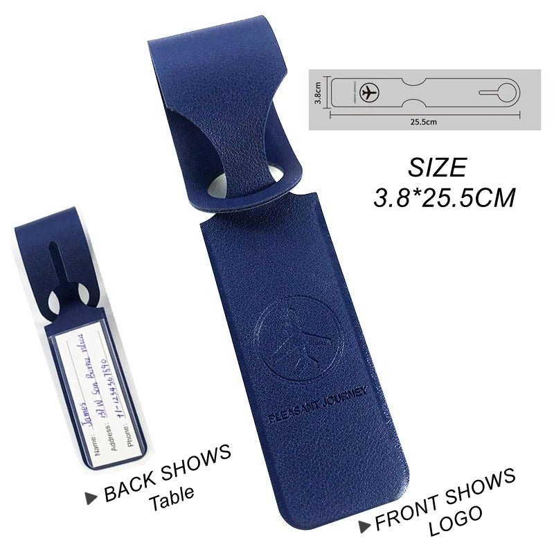 PU Leather Luggage Tag – Creative ID Address Holder