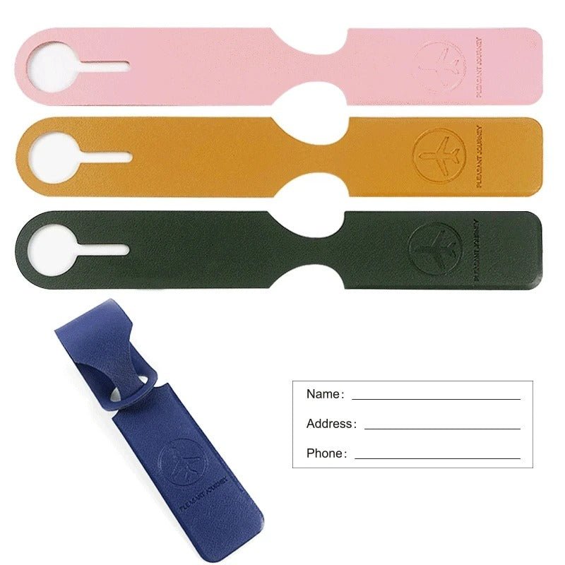 PU Leather Luggage Tag – Creative ID Address Holder