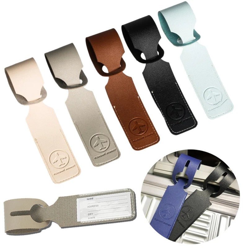 PU Leather Luggage Tag – Creative ID Address Holder